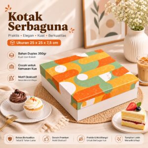Dus Serbaguna Motif Terakota | Duplex 350 gr | Laminasi Glossy | Isi 10 pcs