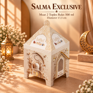 Box Hampers Salma lebaran exclusive isi 2 toples 500 gram Box Exclusive Idul Fitri Parcel Lebaran Murah ( 5 PCS )